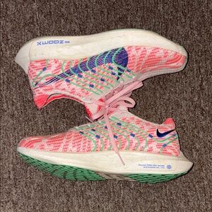 Nike Pink and Blue Running Shoes